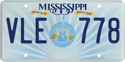 MS license plate VLE778