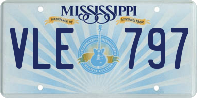MS license plate VLE797
