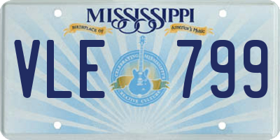 MS license plate VLE799