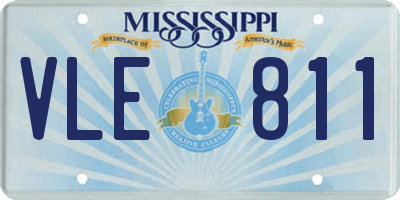 MS license plate VLE811