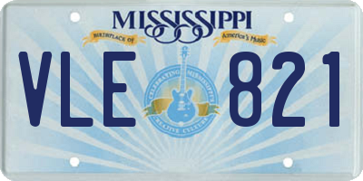 MS license plate VLE821