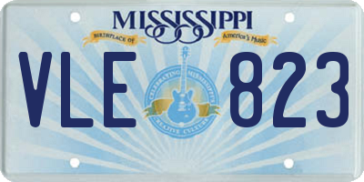 MS license plate VLE823