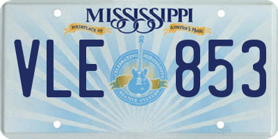 MS license plate VLE853