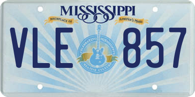 MS license plate VLE857