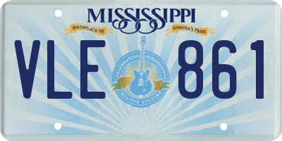 MS license plate VLE861