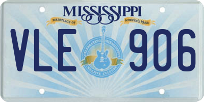MS license plate VLE906