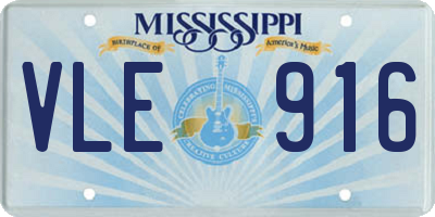 MS license plate VLE916