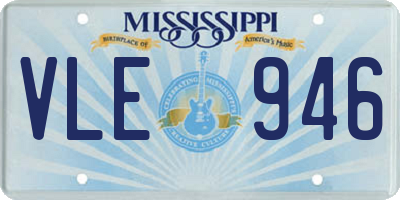 MS license plate VLE946