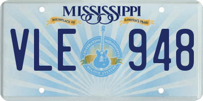 MS license plate VLE948