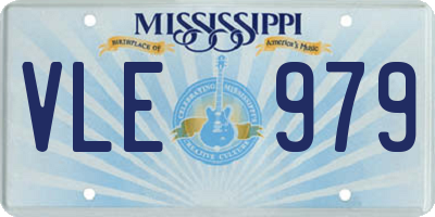 MS license plate VLE979