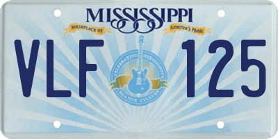 MS license plate VLF125