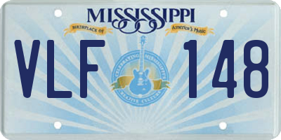 MS license plate VLF148