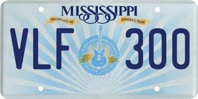 MS license plate VLF300