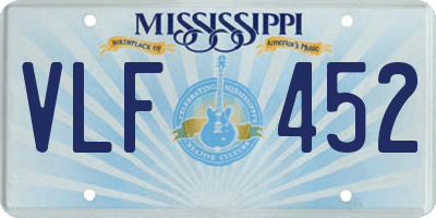 MS license plate VLF452