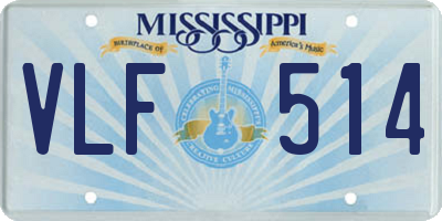 MS license plate VLF514