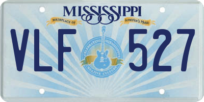 MS license plate VLF527