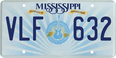 MS license plate VLF632