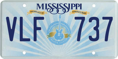 MS license plate VLF737