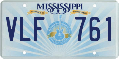 MS license plate VLF761
