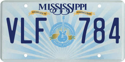 MS license plate VLF784