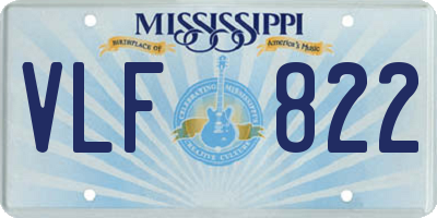MS license plate VLF822