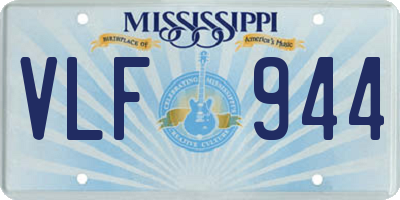 MS license plate VLF944