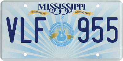 MS license plate VLF955