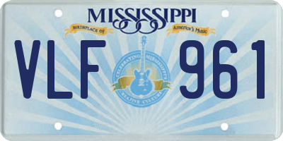 MS license plate VLF961