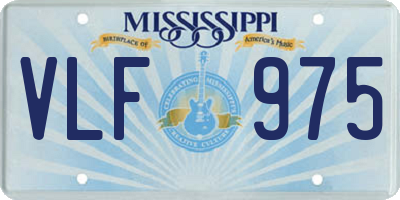 MS license plate VLF975