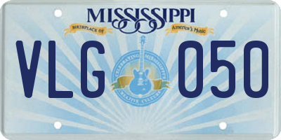 MS license plate VLG050
