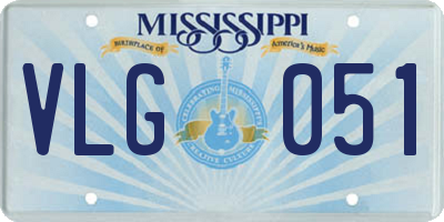 MS license plate VLG051