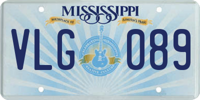 MS license plate VLG089