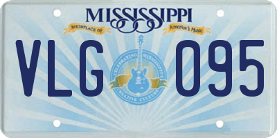 MS license plate VLG095