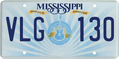 MS license plate VLG130