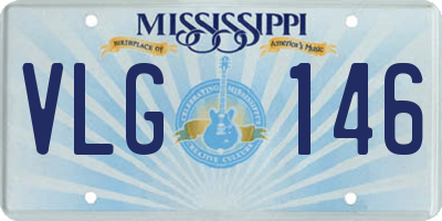 MS license plate VLG146