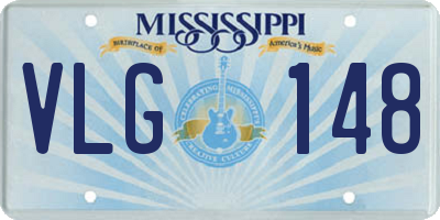 MS license plate VLG148