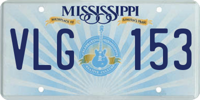 MS license plate VLG153