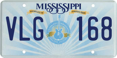 MS license plate VLG168