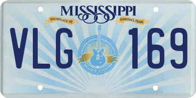 MS license plate VLG169