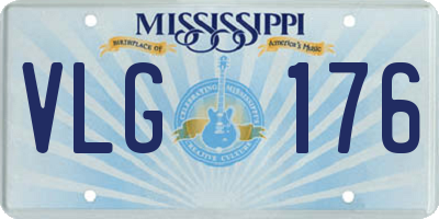 MS license plate VLG176