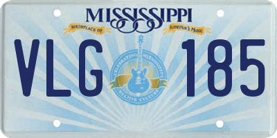 MS license plate VLG185