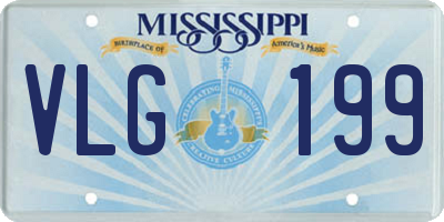 MS license plate VLG199
