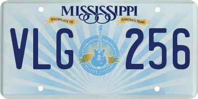 MS license plate VLG256