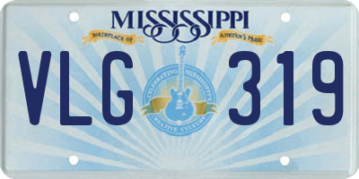 MS license plate VLG319