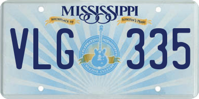 MS license plate VLG335
