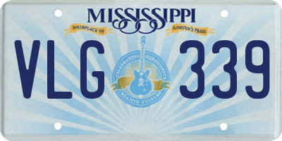 MS license plate VLG339