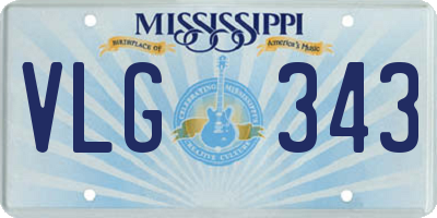 MS license plate VLG343