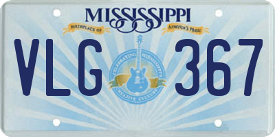 MS license plate VLG367