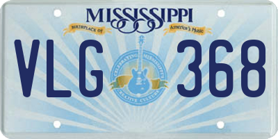 MS license plate VLG368