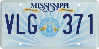 MS license plate VLG371